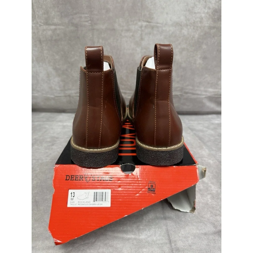 Deer Stags Rockland Redwood/Brown Men's Boot size 13 New in Box